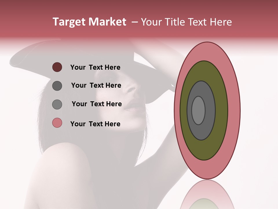 Cheering Isolated Beauty PowerPoint Template