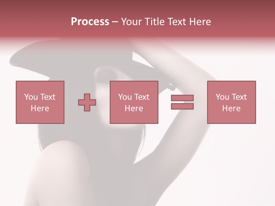 Cheering Isolated Beauty PowerPoint Template