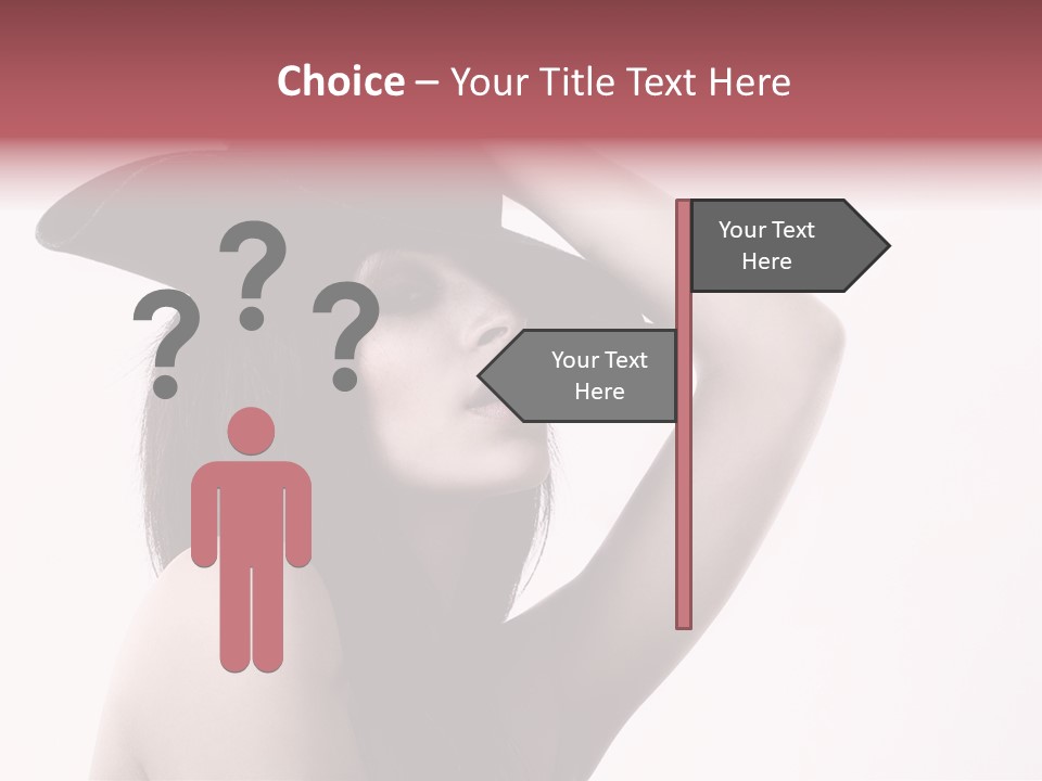 Cheering Isolated Beauty PowerPoint Template