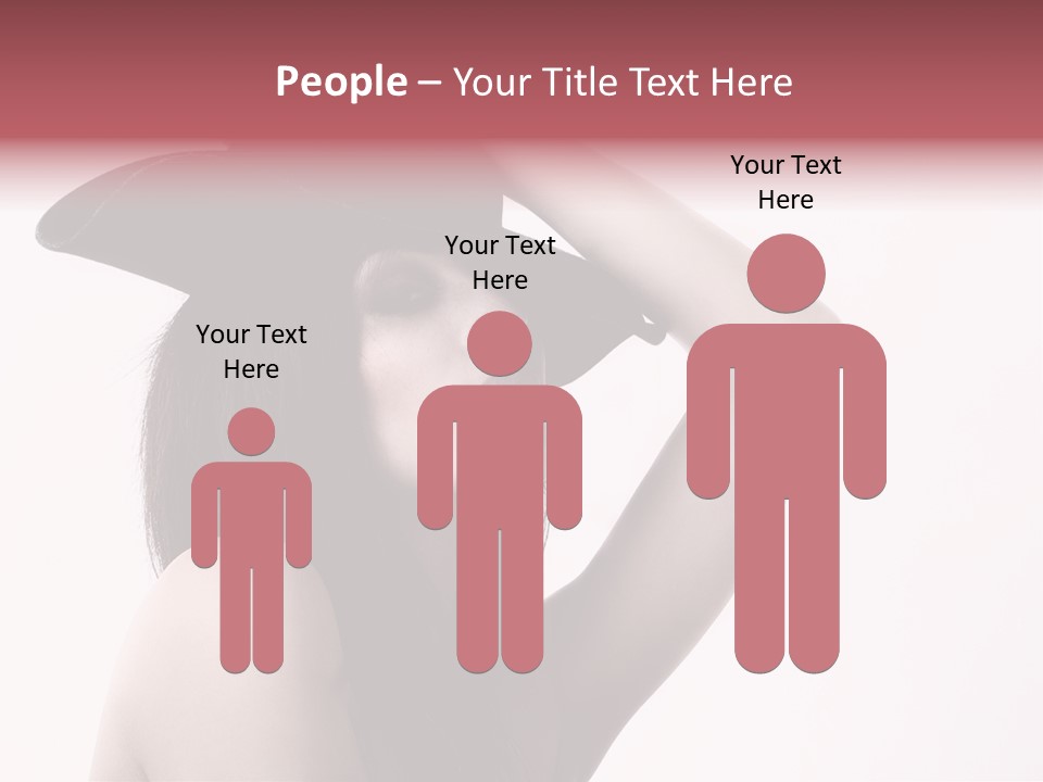 Cheering Isolated Beauty PowerPoint Template