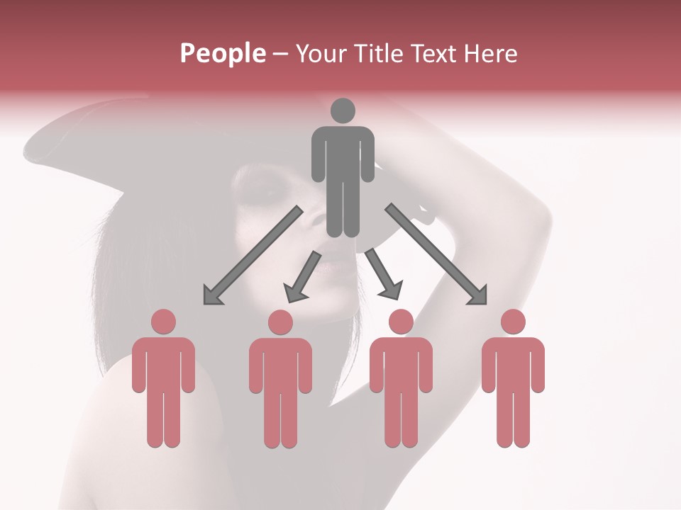 Cheering Isolated Beauty PowerPoint Template