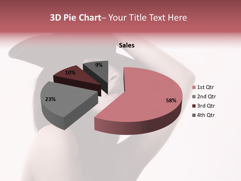 Cheering Isolated Beauty PowerPoint Template