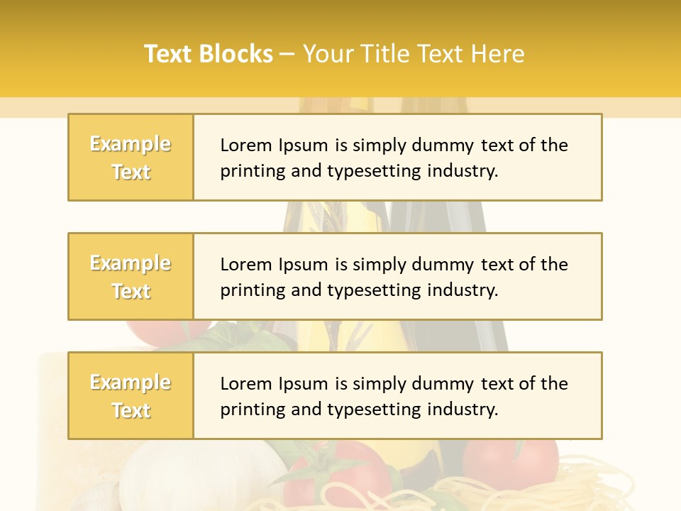 Spice Raw Macaroni PowerPoint Template