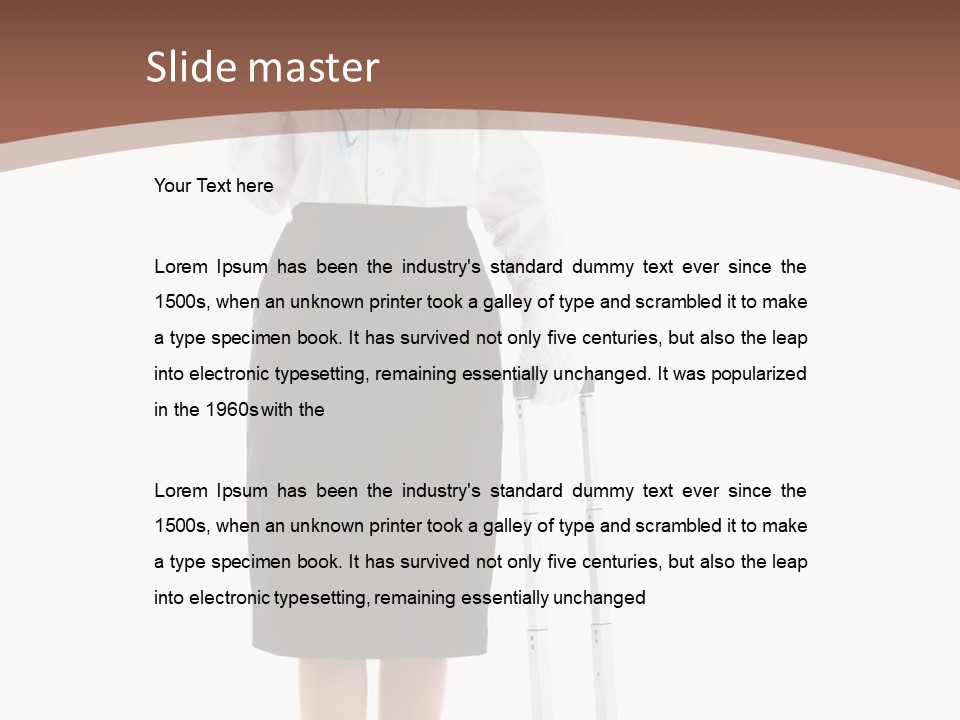 Forage Cap Stewardess Aviation PowerPoint Template