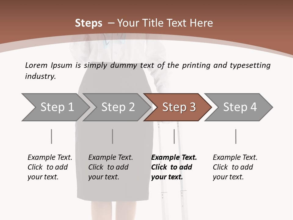 Forage Cap Stewardess Aviation PowerPoint Template
