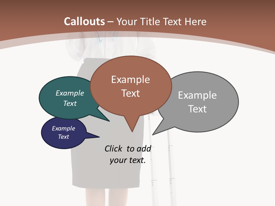 Forage Cap Stewardess Aviation PowerPoint Template