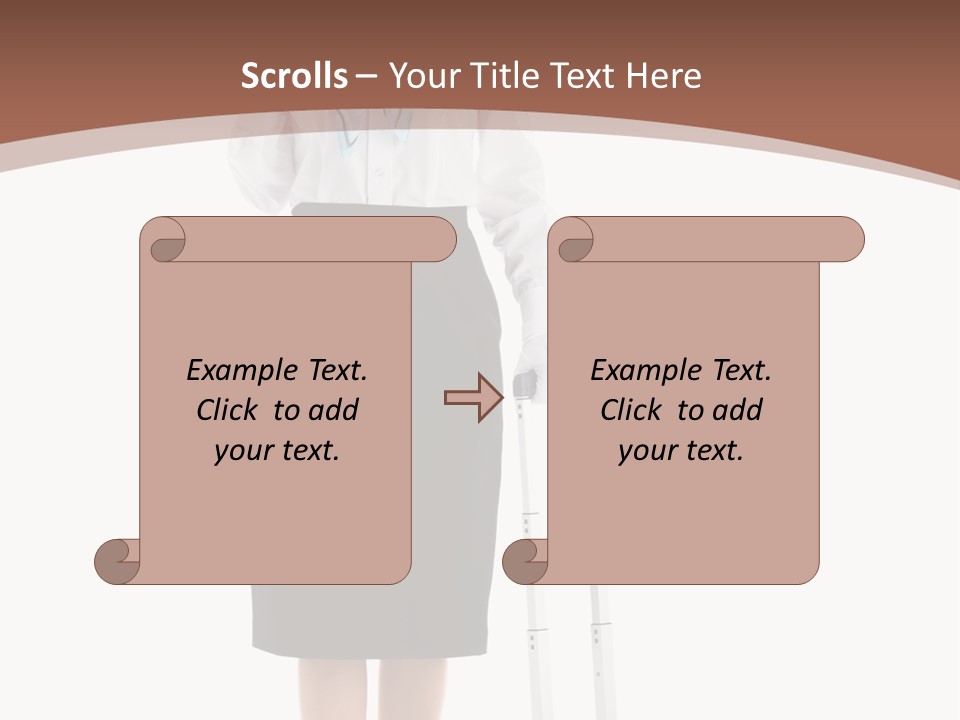 Forage Cap Stewardess Aviation PowerPoint Template