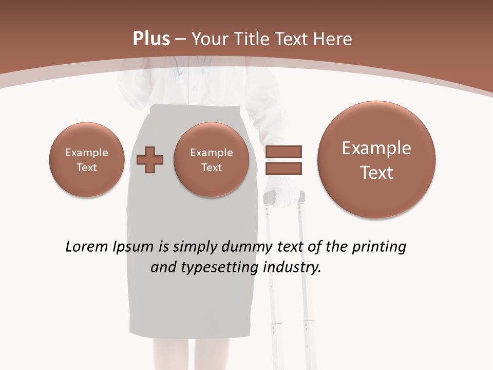 Forage Cap Stewardess Aviation PowerPoint Template