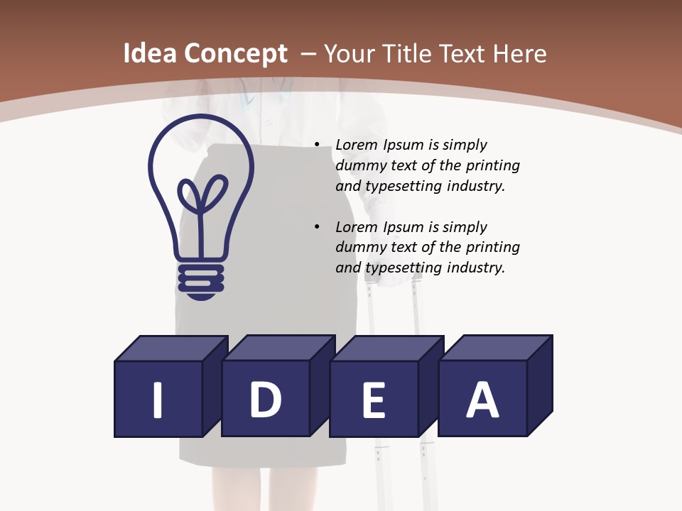 Forage Cap Stewardess Aviation PowerPoint Template