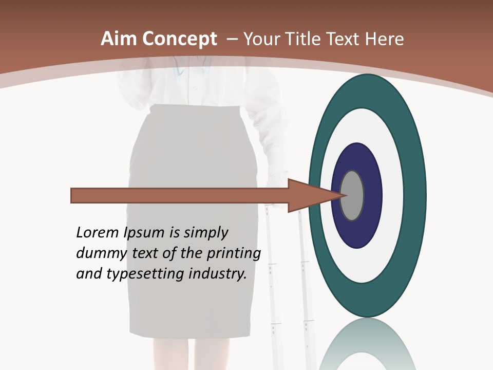 Forage Cap Stewardess Aviation PowerPoint Template