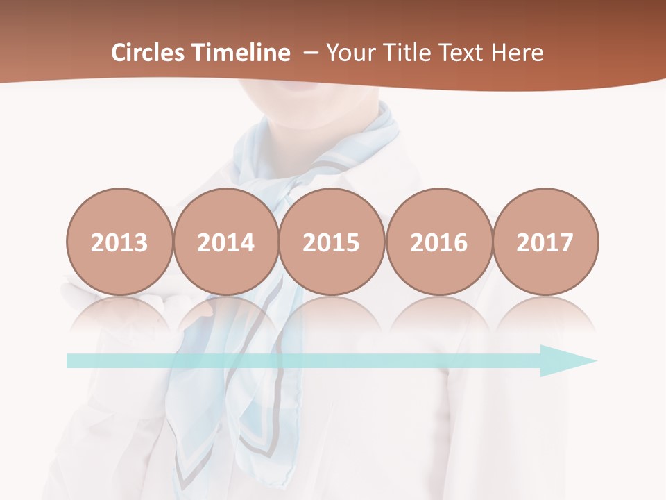 Stewardess Travel Female PowerPoint Template