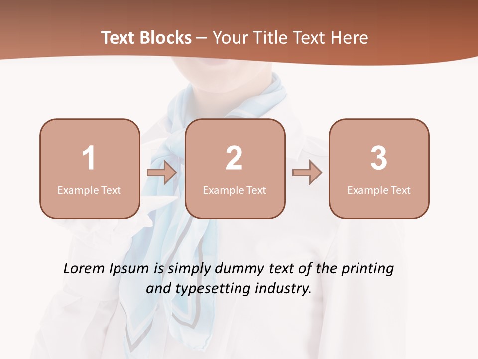 Stewardess Travel Female PowerPoint Template