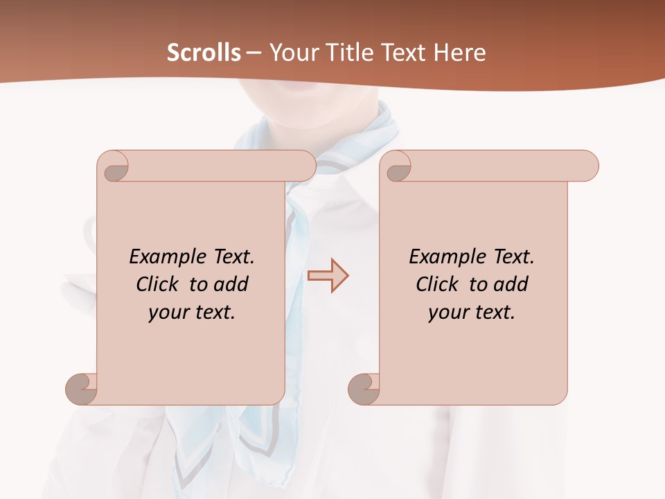 Stewardess Travel Female PowerPoint Template