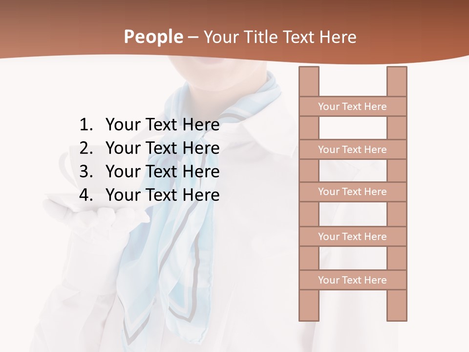 Stewardess Travel Female PowerPoint Template