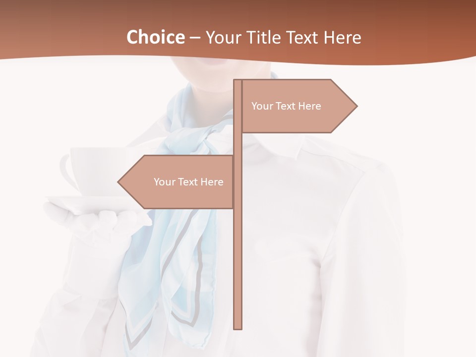 Stewardess Travel Female PowerPoint Template