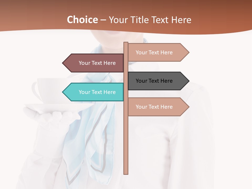 Stewardess Travel Female PowerPoint Template