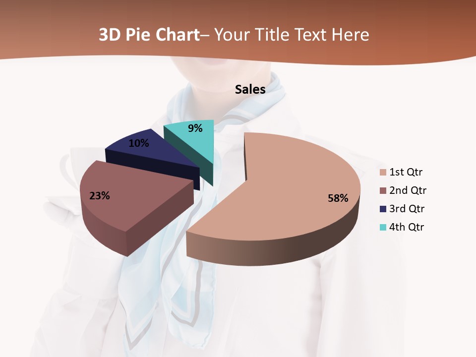 Stewardess Travel Female PowerPoint Template