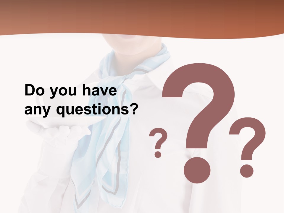 Stewardess Travel Female PowerPoint Template