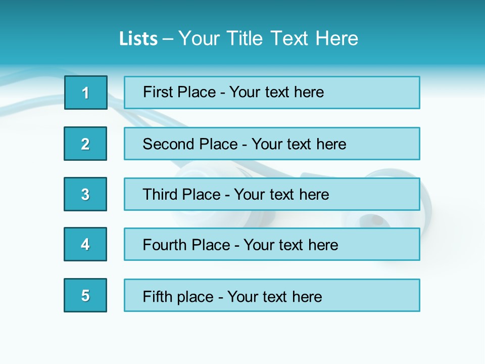 Elegance Cassette Ear PowerPoint Template
