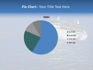 Cruise Blue Boat PowerPoint Template