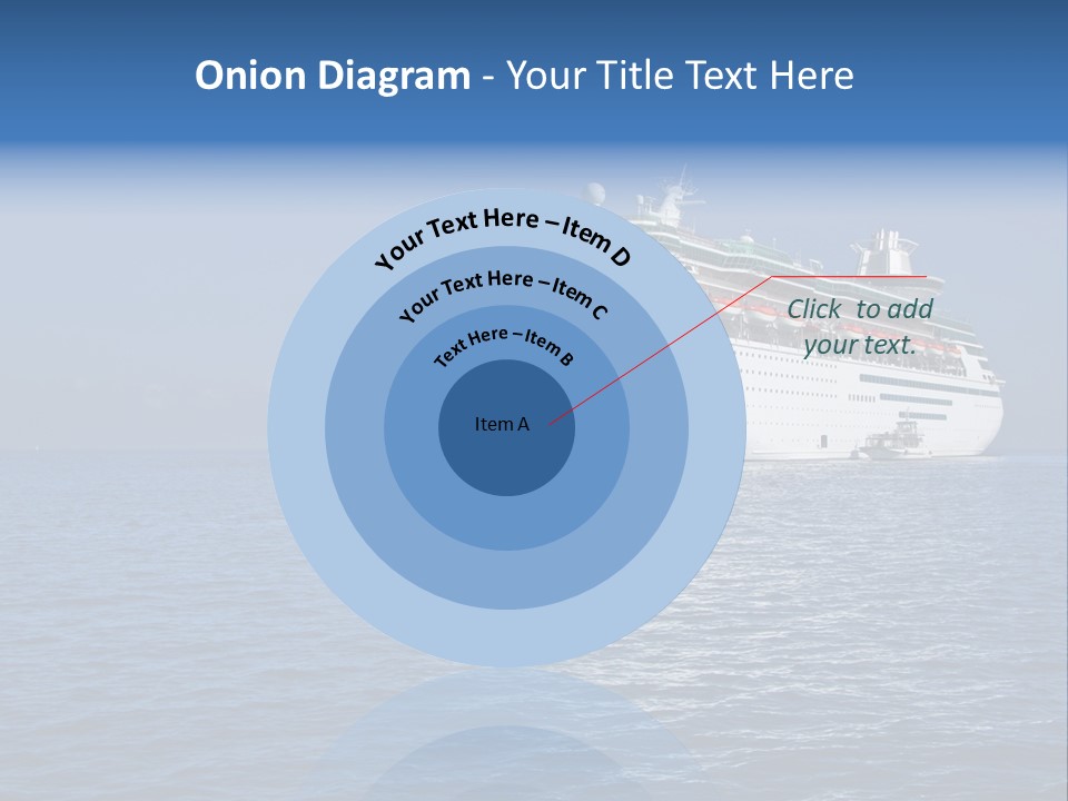 Cruise Blue Boat PowerPoint Template