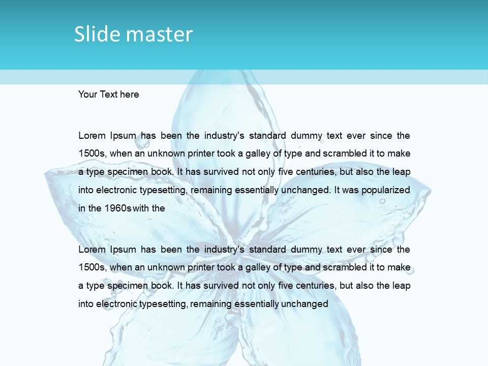 Wet Moisture Spring PowerPoint Template