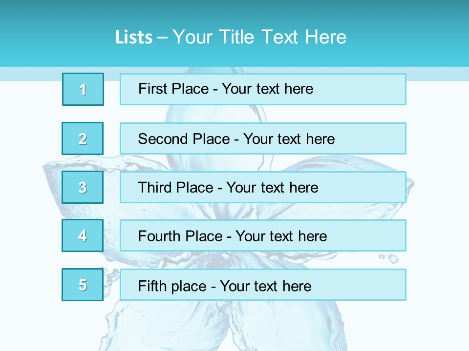 Wet Moisture Spring PowerPoint Template