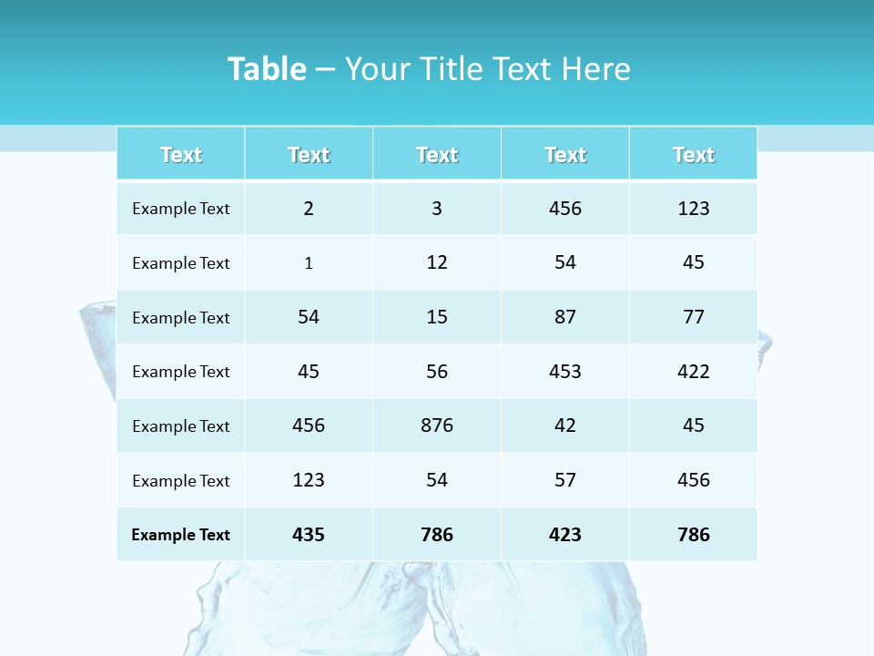 Wet Moisture Spring PowerPoint Template