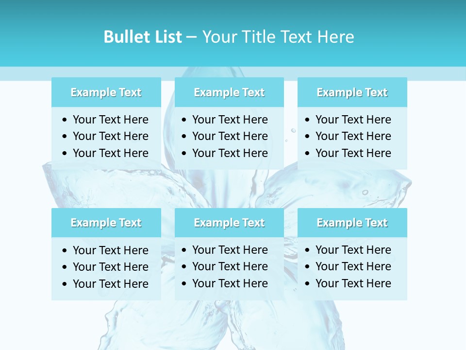 Wet Moisture Spring PowerPoint Template