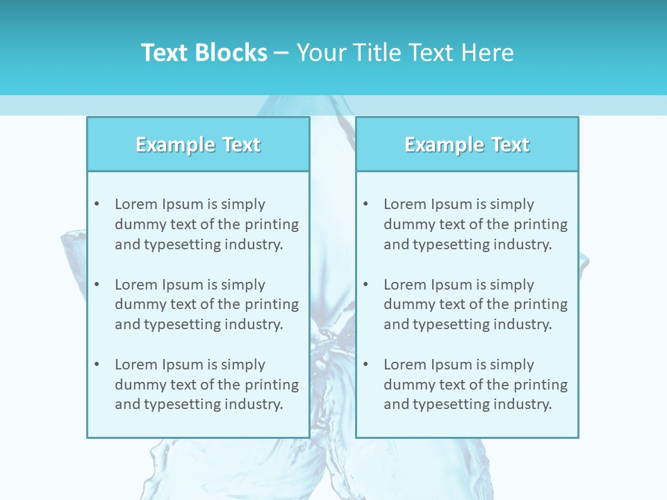 Wet Moisture Spring PowerPoint Template
