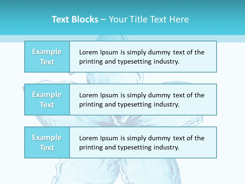 Wet Moisture Spring PowerPoint Template