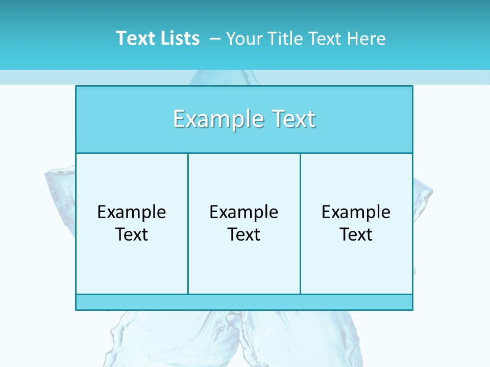 Wet Moisture Spring PowerPoint Template