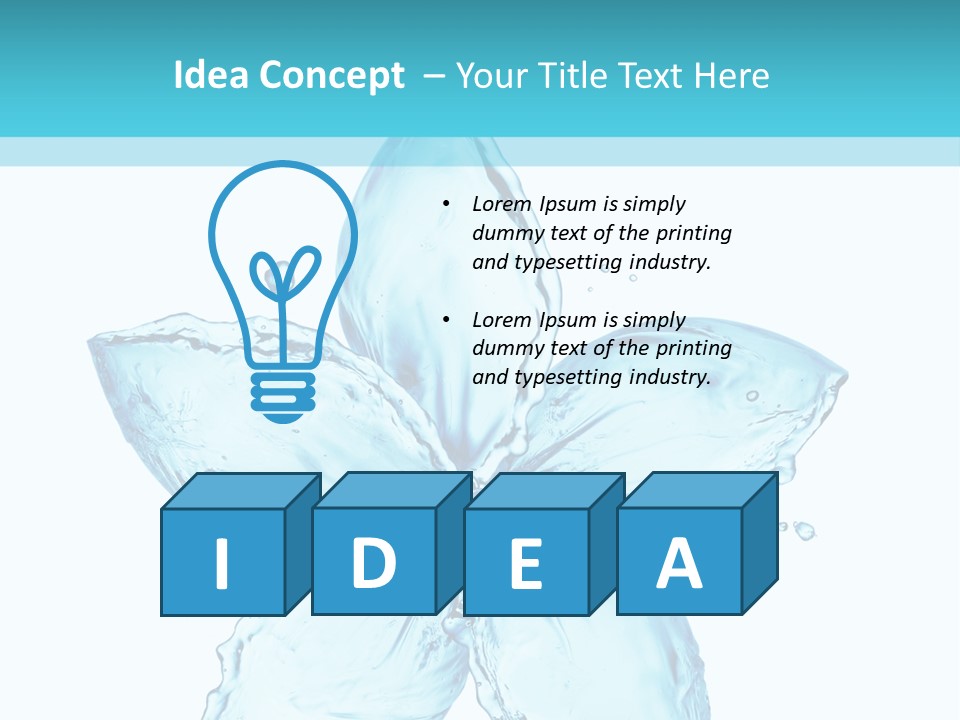 Wet Moisture Spring PowerPoint Template