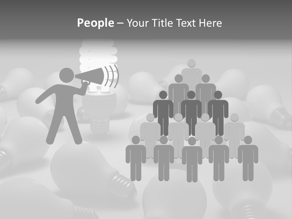 Crowd Different Life PowerPoint Template