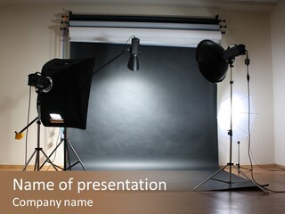 Lamp Technique Equipment PowerPoint Template