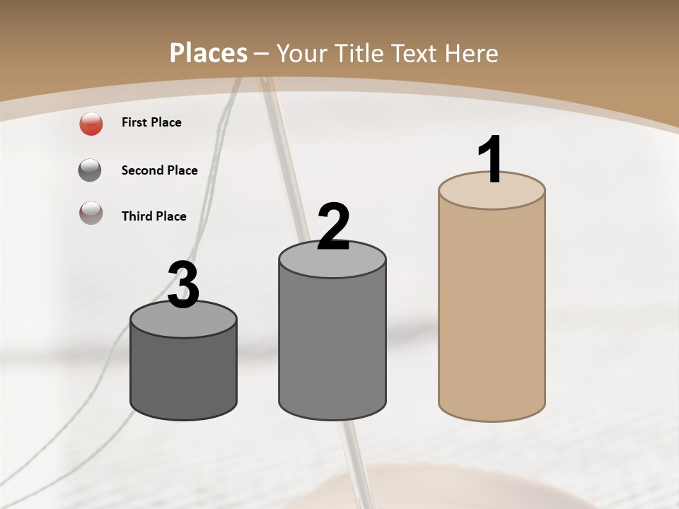 Fashion Boutonniere Sewing PowerPoint Template