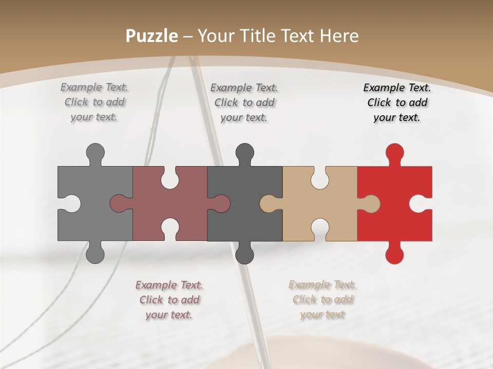 Fashion Boutonniere Sewing PowerPoint Template