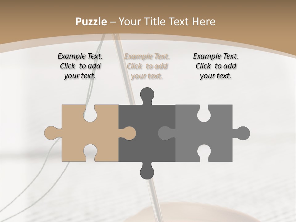 Fashion Boutonniere Sewing PowerPoint Template