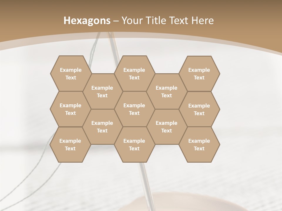 Fashion Boutonniere Sewing PowerPoint Template