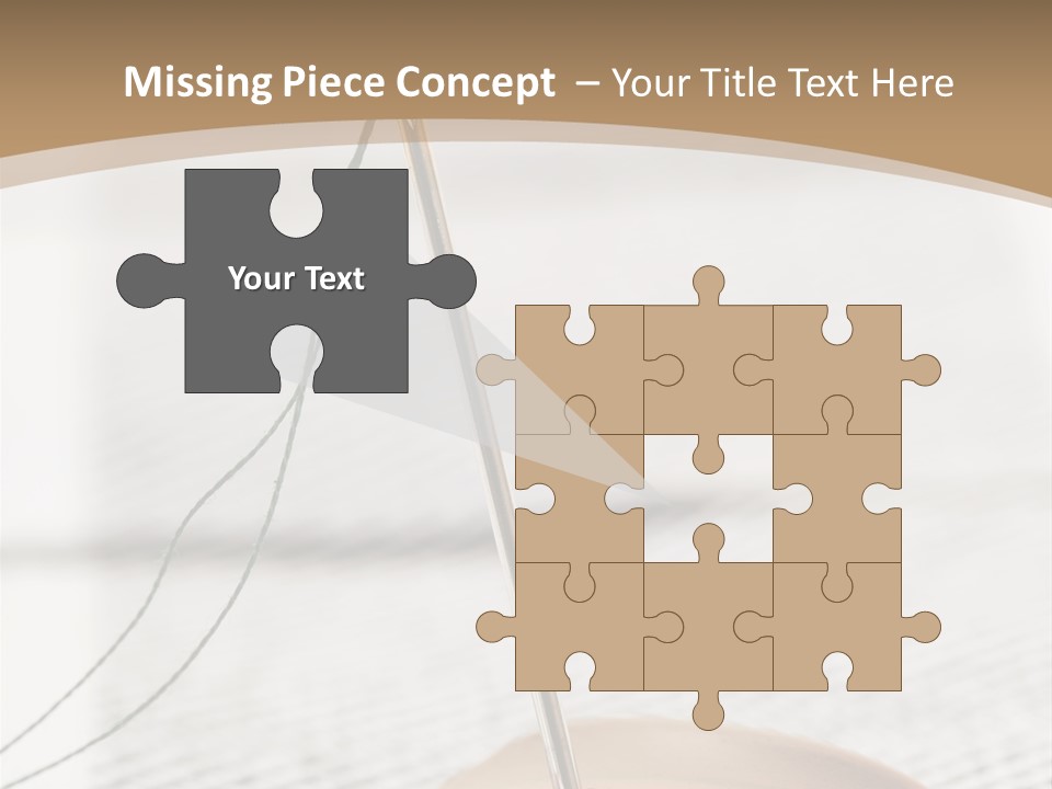 Fashion Boutonniere Sewing PowerPoint Template