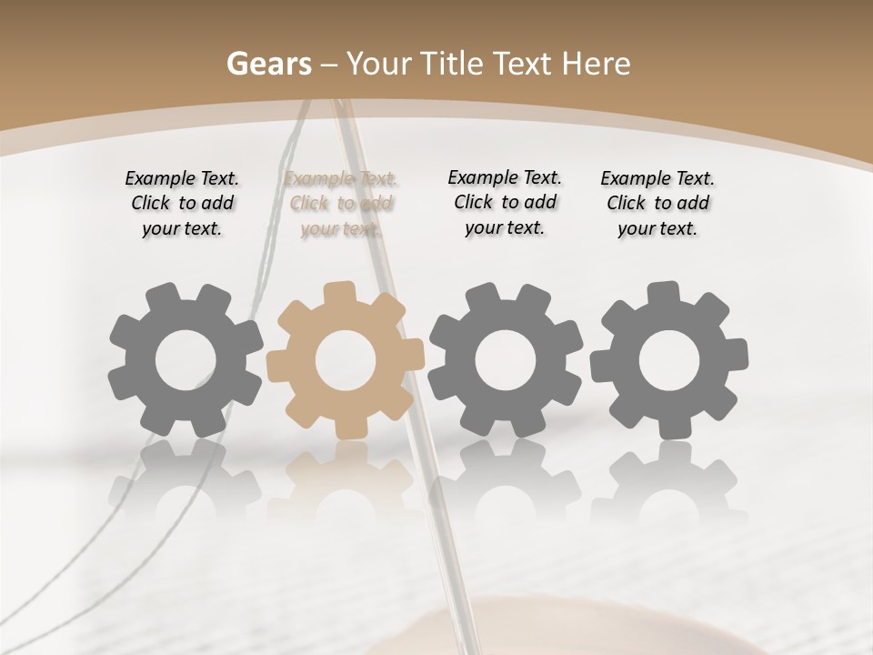 Fashion Boutonniere Sewing PowerPoint Template