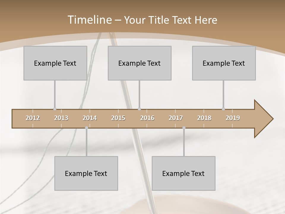 Fashion Boutonniere Sewing PowerPoint Template