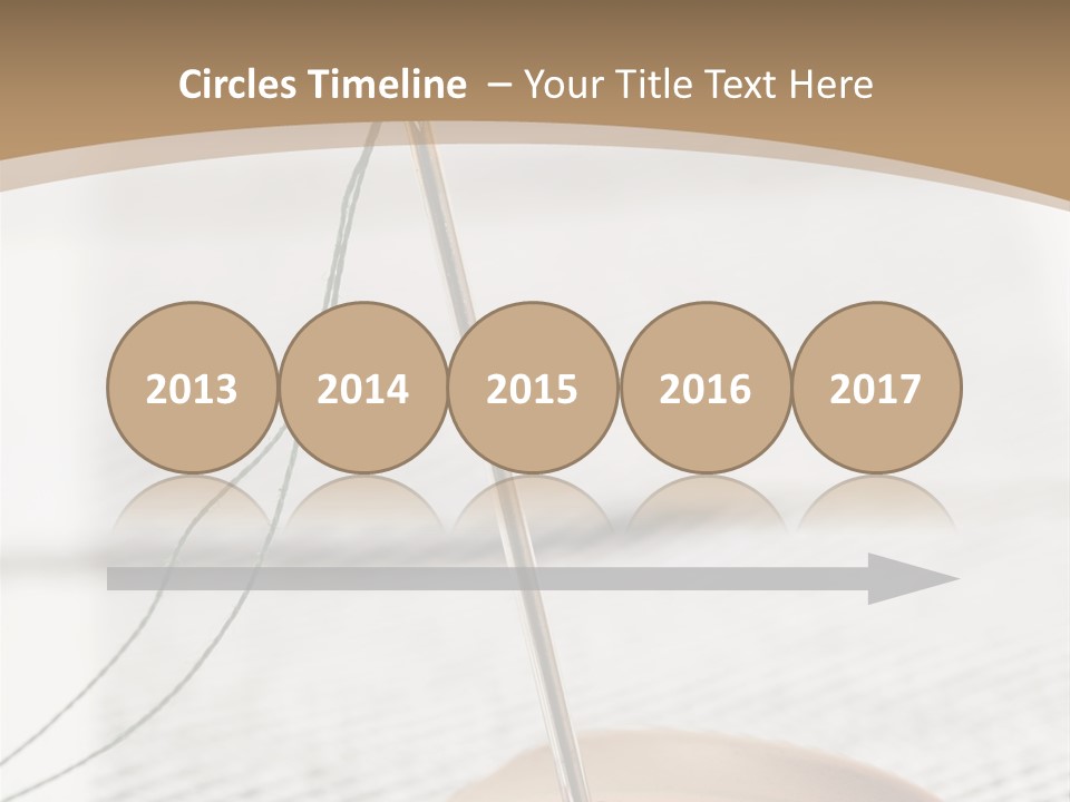 Fashion Boutonniere Sewing PowerPoint Template