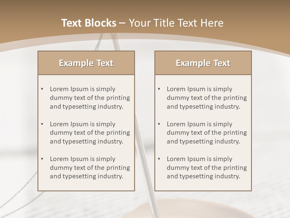 Fashion Boutonniere Sewing PowerPoint Template