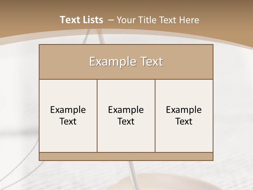 Fashion Boutonniere Sewing PowerPoint Template
