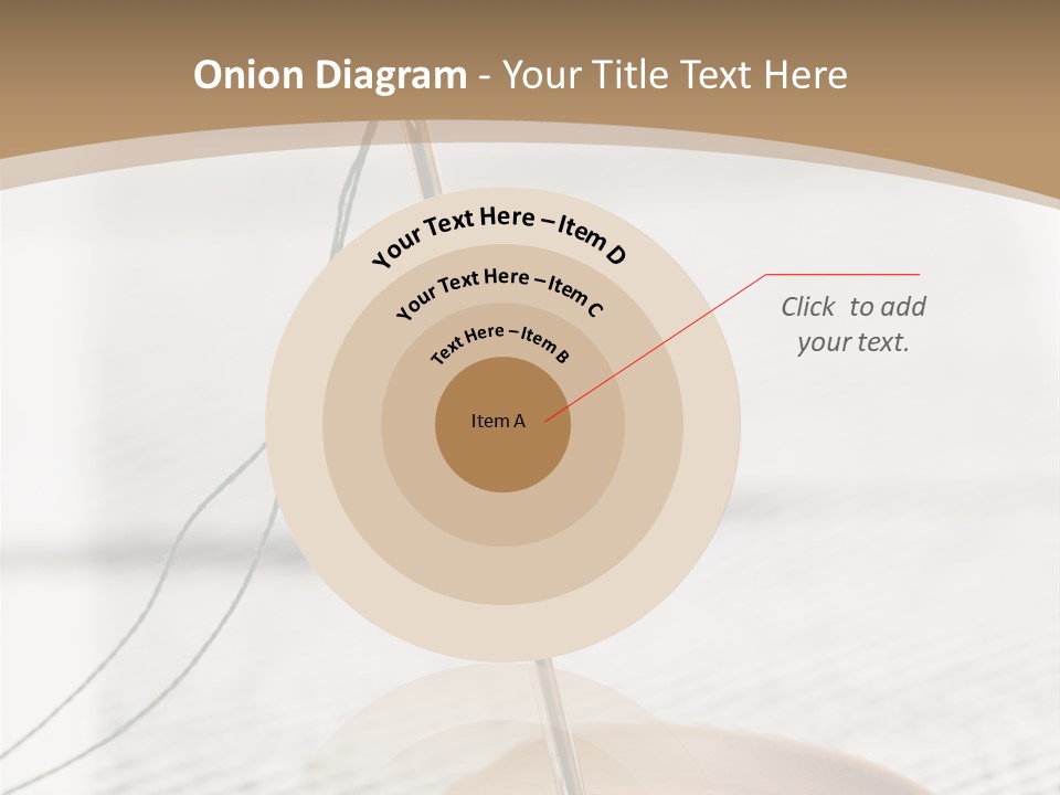 Fashion Boutonniere Sewing PowerPoint Template