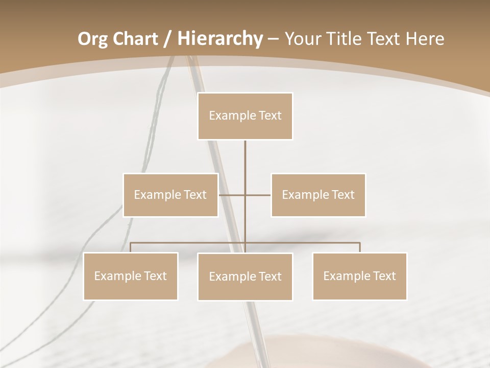 Fashion Boutonniere Sewing PowerPoint Template