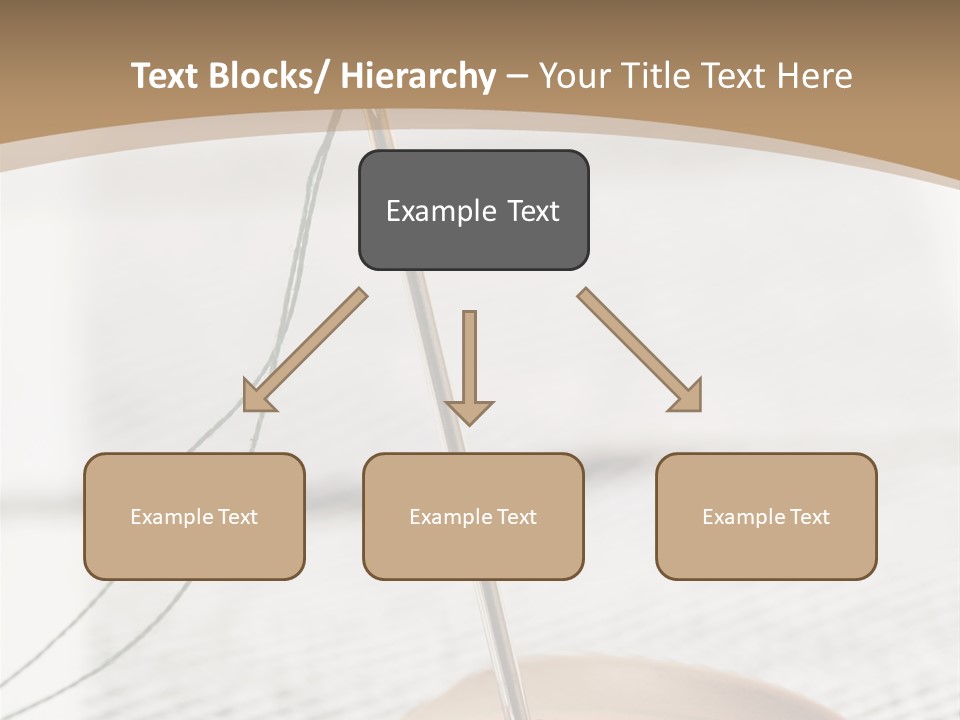 Fashion Boutonniere Sewing PowerPoint Template
