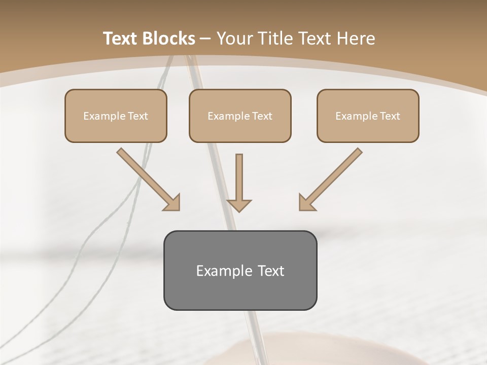 Fashion Boutonniere Sewing PowerPoint Template