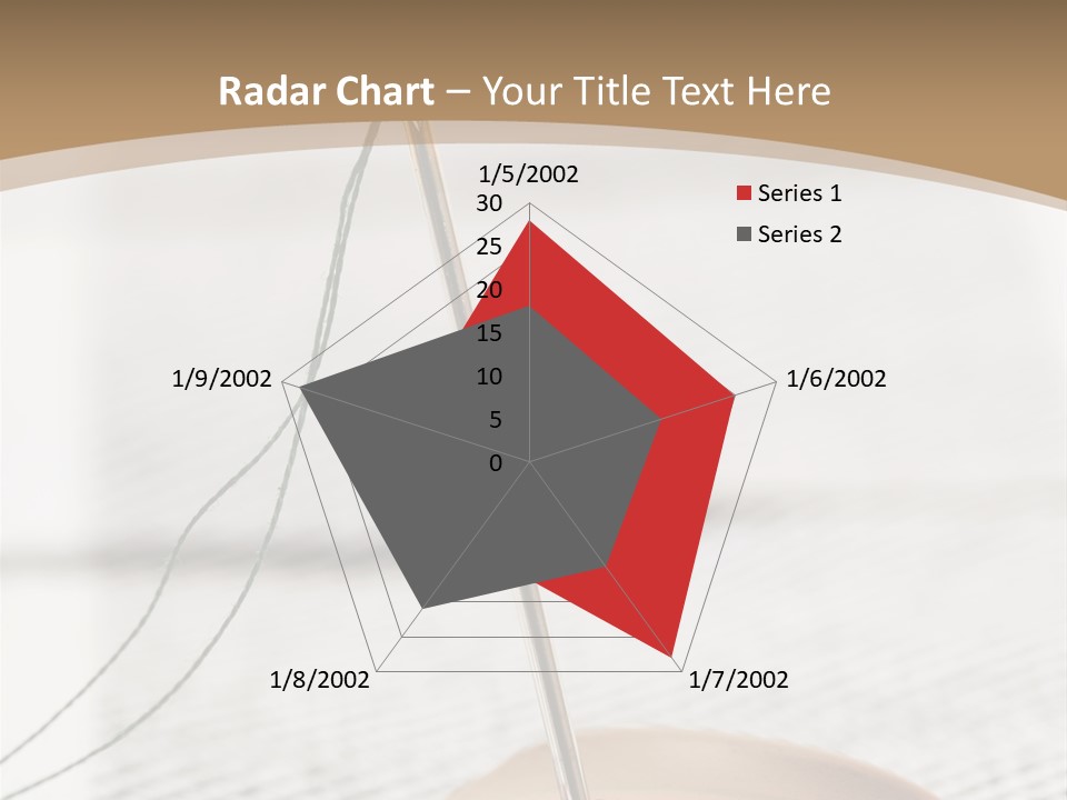 Fashion Boutonniere Sewing PowerPoint Template